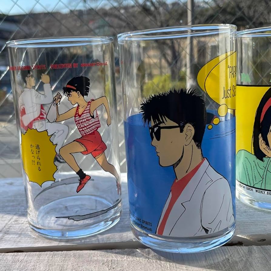 江口寿史　パパリンコ　グラス　5セット 江口寿史 パパリンコグラス 5個セット - メルカリ
